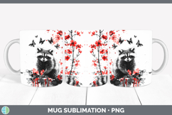 GorgeousRed Drips Mug Wrap design.