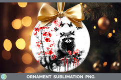 GorgeousRed Drips Ornament design.