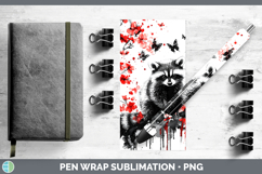 GorgeousRed Drips Pen Wrap design.