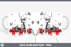 GorgeousRed Drips Mug Wrap design.