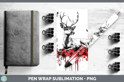 GorgeousRed Drips Pen Wrap design.