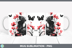 GorgeousRed Drips Mug Wrap design.