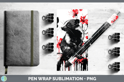 GorgeousRed Drips Pen Wrap design.