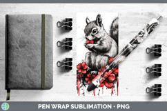 GorgeousRed Drips Pen Wrap design.