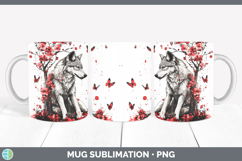 GorgeousRed Drips Mug Wrap design.