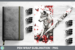 GorgeousRed Drips Pen Wrap design.