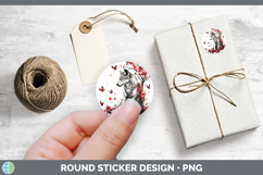 GorgeousRed Drips Stickers design.