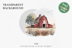 Red Farm Barn Landscape Field House Watercolor Clipart PNG  Transparent Print for invitation t-shirt designs sublimation kids printable digital watercolor red old farm barn house png, landscape clipart, Farm life jpeg sublimation clip art