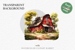 Red Farm Barn Landscape Field House Watercolor Clipart PNG  Transparent Print for invitation t-shirt designs sublimation kids printable digital watercolor red old farm barn house png, landscape clipart, Farm life jpeg sublimation clip art