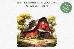 Red Farm Barn Landscape Field House Watercolor Clipart PNG  Transparent Print for invitation t-shirt designs sublimation kids printable digital watercolor red old farm barn house png, landscape clipart, Farm life jpeg sublimation clip art