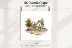 red Farm Barn Landscape House Field House Watercolor Clipart PNG  Transparent Print for invitation t-shirt designs sublimation kids printable digital watercolor red white old farm barn house png, landscape clipart, life jpeg sublimation clip art