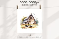 red Farm Barn Landscape House Field House Watercolor Clipart PNG  Transparent Print for invitation t-shirt designs sublimation kids printable digital watercolor red white old farm barn house png, landscape clipart, life jpeg sublimation clip art