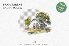 red Farm Barn Landscape House Field House Watercolor Clipart PNG  Transparent Print for invitation t-shirt designs sublimation kids printable digital watercolor red white old farm barn house png, landscape clipart, life jpeg sublimation clip art