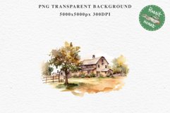 red Farm Barn Landscape House Field House Watercolor Clipart PNG  Transparent Print for invitation t-shirt designs sublimation kids printable digital watercolor red white old farm barn house png, landscape clipart, life jpeg sublimation clip art