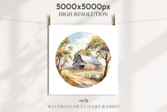 red Farm Barn Landscape House Field House Watercolor Clipart PNG  Transparent Print for invitation t-shirt designs sublimation kids printable digital watercolor red white old farm barn house png, landscape clipart, life jpeg sublimation clip art