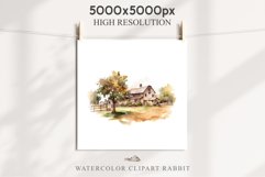 red Farm Barn Landscape House Field House Watercolor Clipart PNG  Transparent Print for invitation t-shirt designs sublimation kids printable digital watercolor red white old farm barn house png, landscape clipart, life jpeg sublimation clip art