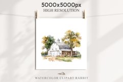 red Farm Barn Landscape House Field House Watercolor Clipart PNG  Transparent Print for invitation t-shirt designs sublimation kids printable digital watercolor red white old farm barn house png, landscape clipart, life jpeg sublimation clip art