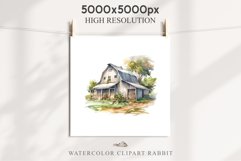 red Farm Barn Landscape House Field House Watercolor Clipart PNG  Transparent Print for invitation t-shirt designs sublimation kids printable digital watercolor red white old farm barn house png, landscape clipart, life jpeg sublimation clip art