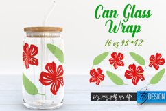 Summer 16 oz Glass Can Wrap SVG| Tropical SVG Glass Can Wrap Product Image 3