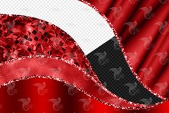 Red Glam Wave Borders Product Image 4