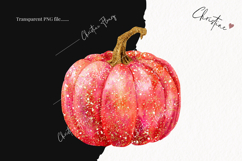 Red Glitter Pumpkin | Fall Png Product Image 2