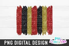 Glitter Brush Strokes Background PNG | Red Gold and Black Product Image 1