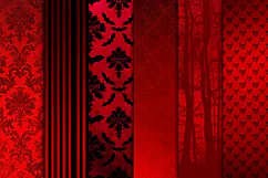 Elegant Red Gothic Scrapbook Backgrounds Product Image 2