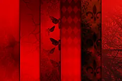 Elegant Red Gothic Scrapbook Backgrounds Product Image 3