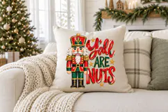 Y'all Are Nuts PNG, Funny Christmas PNG Product Image 2