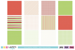 festive holiday patterned paper bundle