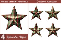 Red And Green Plaid Christmas Exquisite Clipart Product Image 1