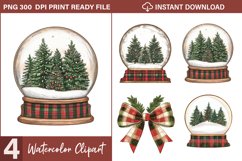 Red And Green Plaid Christmas Exquisite Clipart Product Image 1