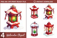 Red And Green Plaid Christmas Artwork Clipart Product Image 1