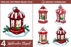Red And Green Plaid Christmas Exquisite Clipart Product Image 1