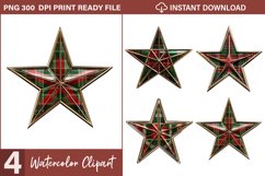 Red And Green Plaid Christmas Exquisite Clipart Product Image 1