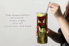 Redhead Female Fantasy Deer Elf 20oz Tumbler Design Product Image 2