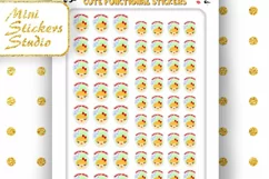 Cute Girl Kawaii Wash Hair Planner Stickers Product Image 3