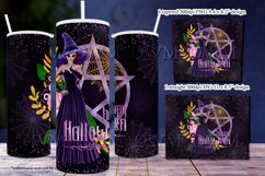 Halloween Witch Purple Pentgram 20oz Tumbler, Red Hair Product Image 2
