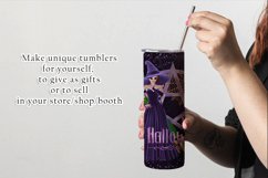 Halloween Witch Purple Pentgram 20oz Tumbler, Red Hair Product Image 3