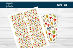 Red Heart Printable Heart Product Label