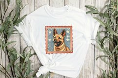 Dog Portrait Vintage Sublimation Clipart Product Image 2