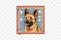Dog Portrait Vintage Sublimation Clipart Product Image 3