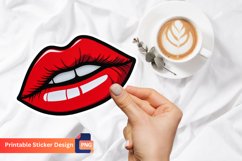 Red Lip Sticker, Lip Sticker, ed Lip Sticker For Planner Product Image 1