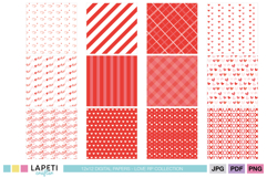 12x12 love themed papers for crafting projects