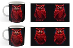 Red Owl Mug sublimation design Product Image 5