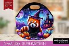 Red Panda Halloween Lunch Bag Cute Animal Lunch Bug PNG Product Image 1