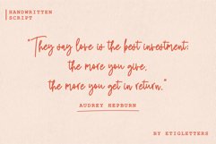 Red Peach Monoline Script Product Image 3