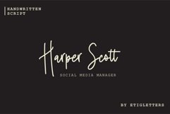 Red Peach Monoline Script Product Image 2