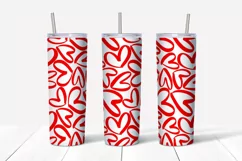  romantic ornaments for skinny 20 Oz Tumbler with hand drawn hearts for Valentine’s day, birthday, wedding, gift. 