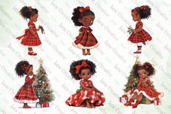 Red Plaid Christmas African Girl Bundle Product Image 3